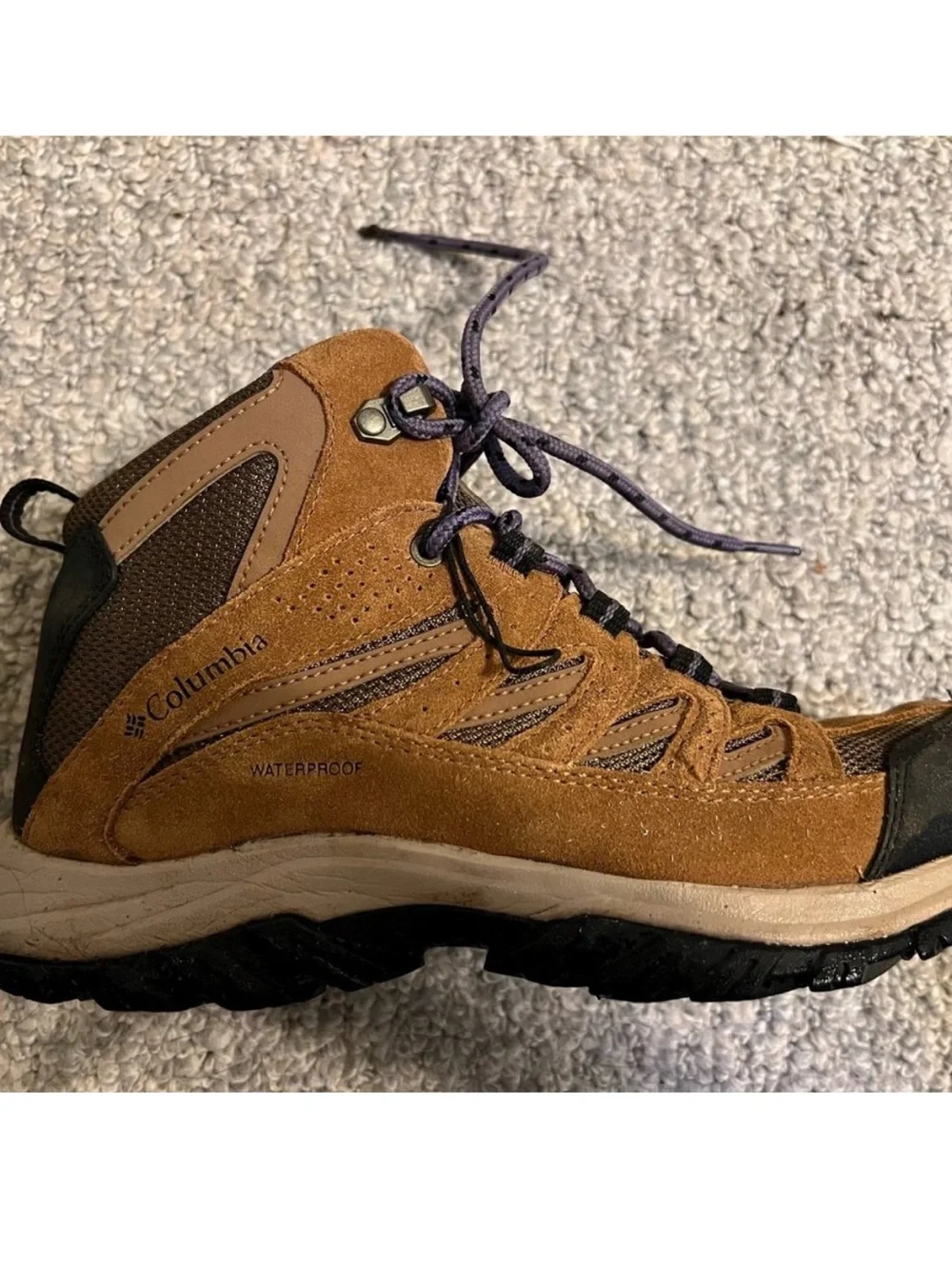 Columbia Brown and Purple Hiking Boots